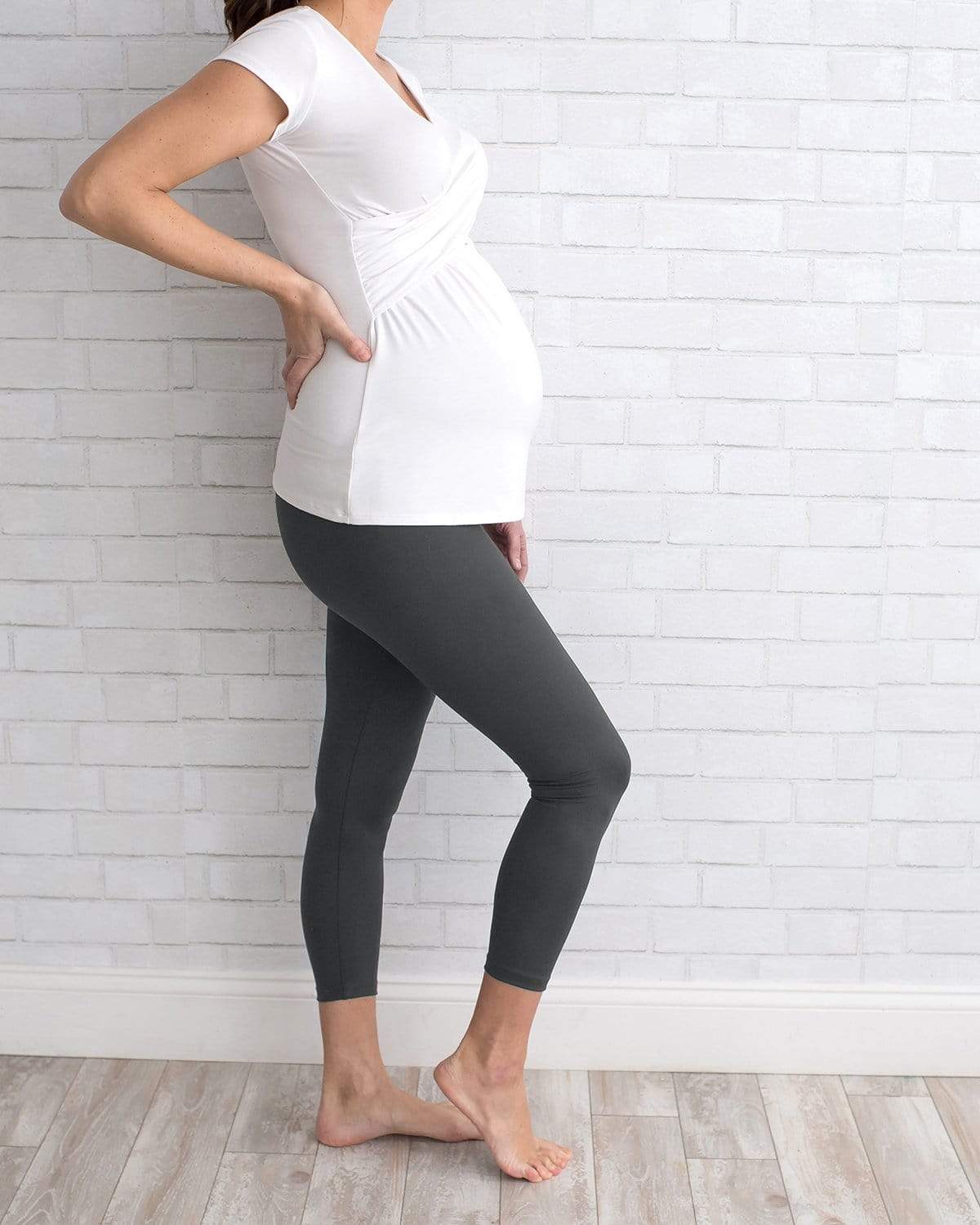 Love & Other Things Maternity gym seamed stirrup leggings in sage - part of  a set | ASOS