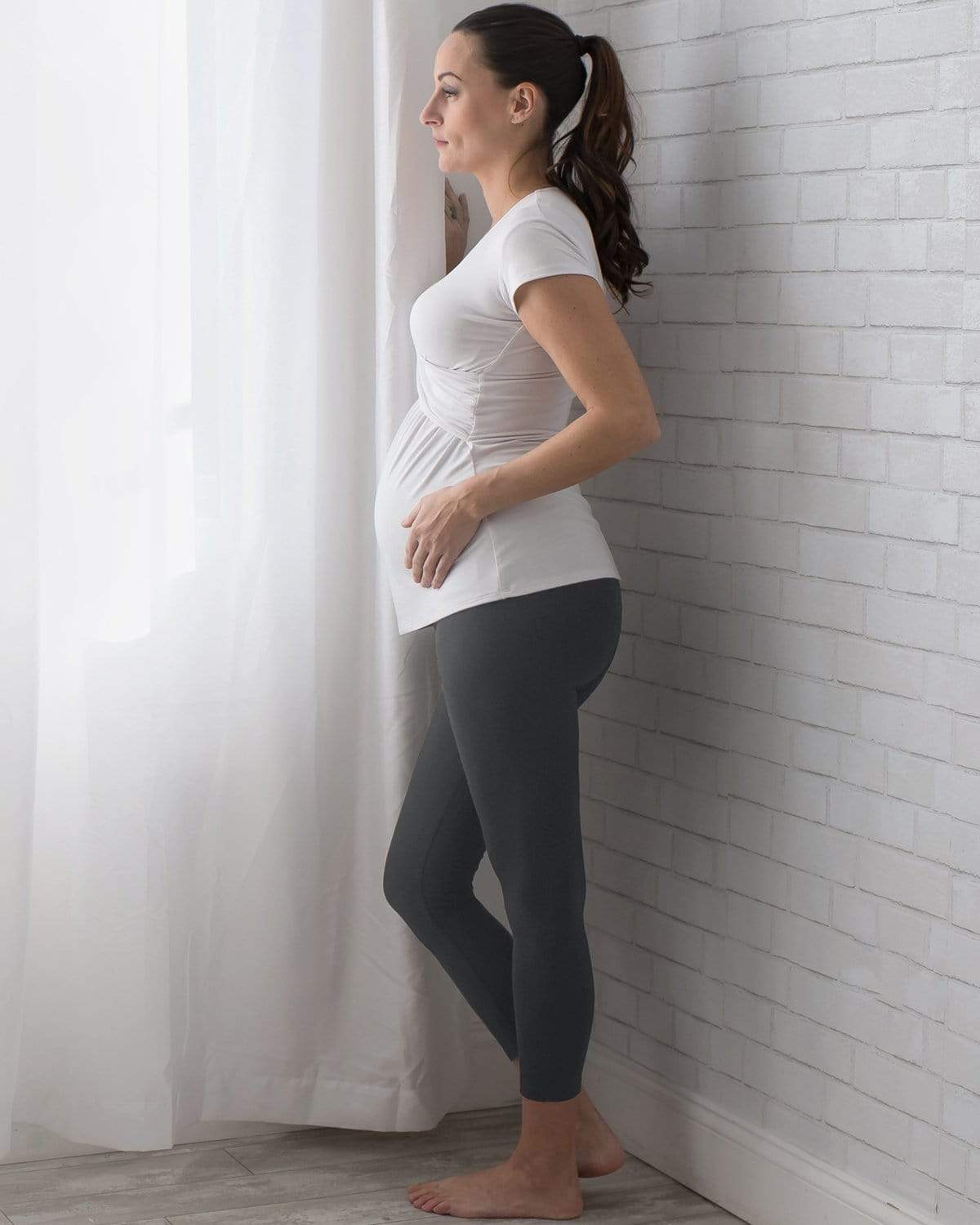 Leggings Depot Maternity Pants for Women Over The Belly Pregnancy