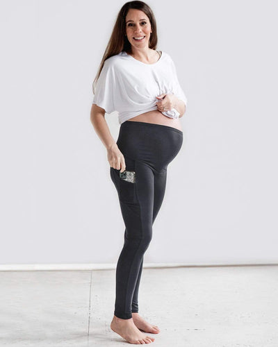 Maternity Leggings with POCKETS #maternitymusthaves