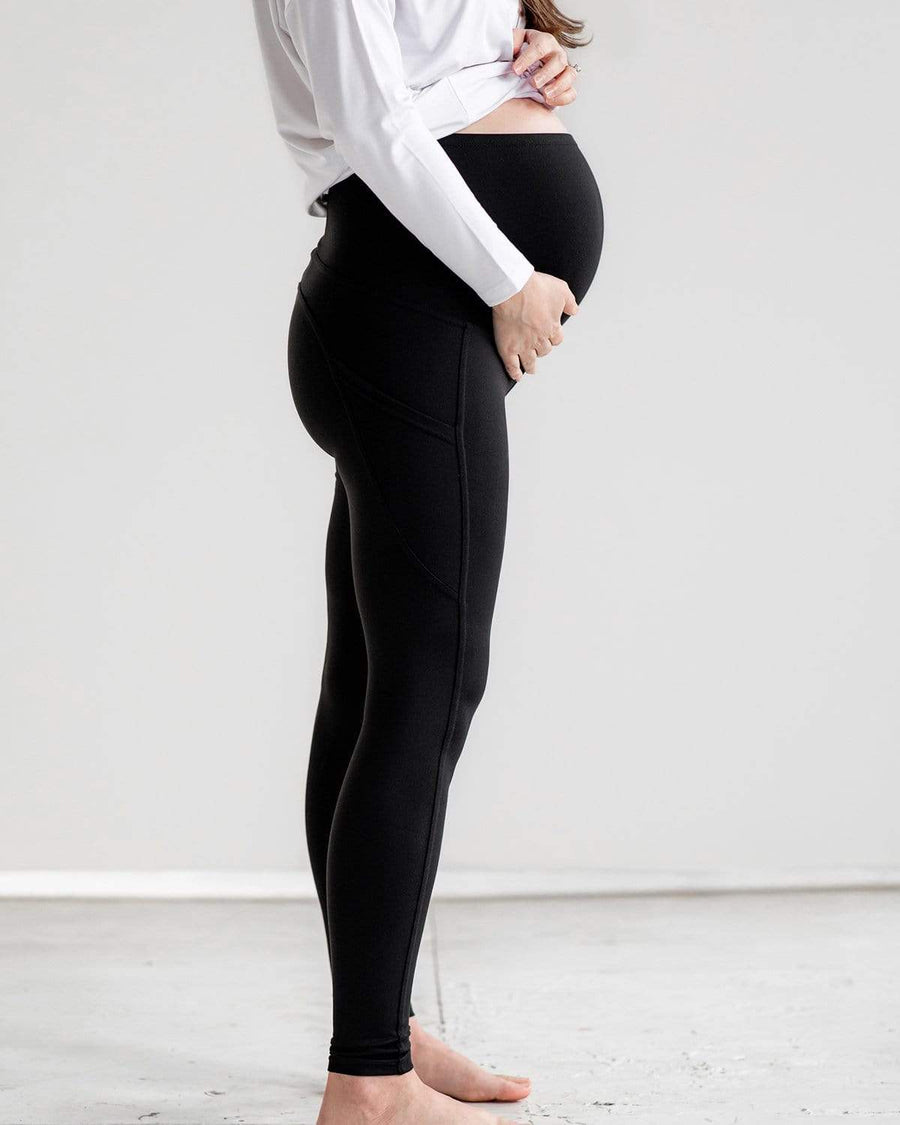 Trousers & Leggings - EBONY - Super Comfortable Skinny Maternity Trousers  in Bengaline