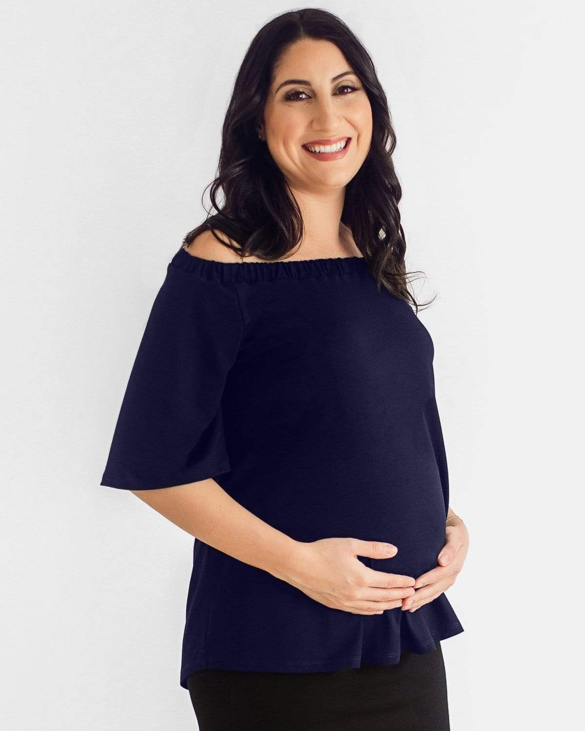 Off The Shoulder Maternity Top